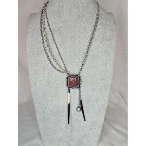 Untamed Relics Bloodstone Talisman No. 02 OOAK Quill Necklace